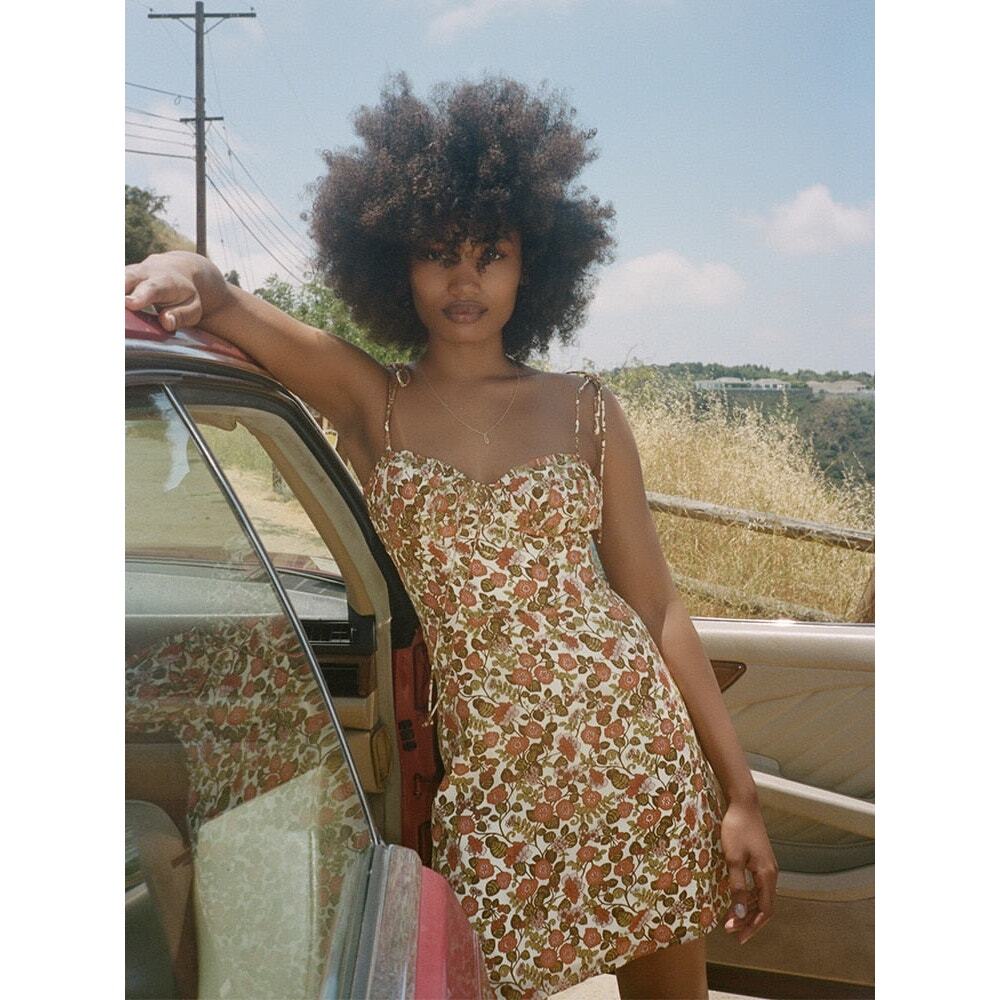 Réalisation Par The Devon dress 70s floral XXS